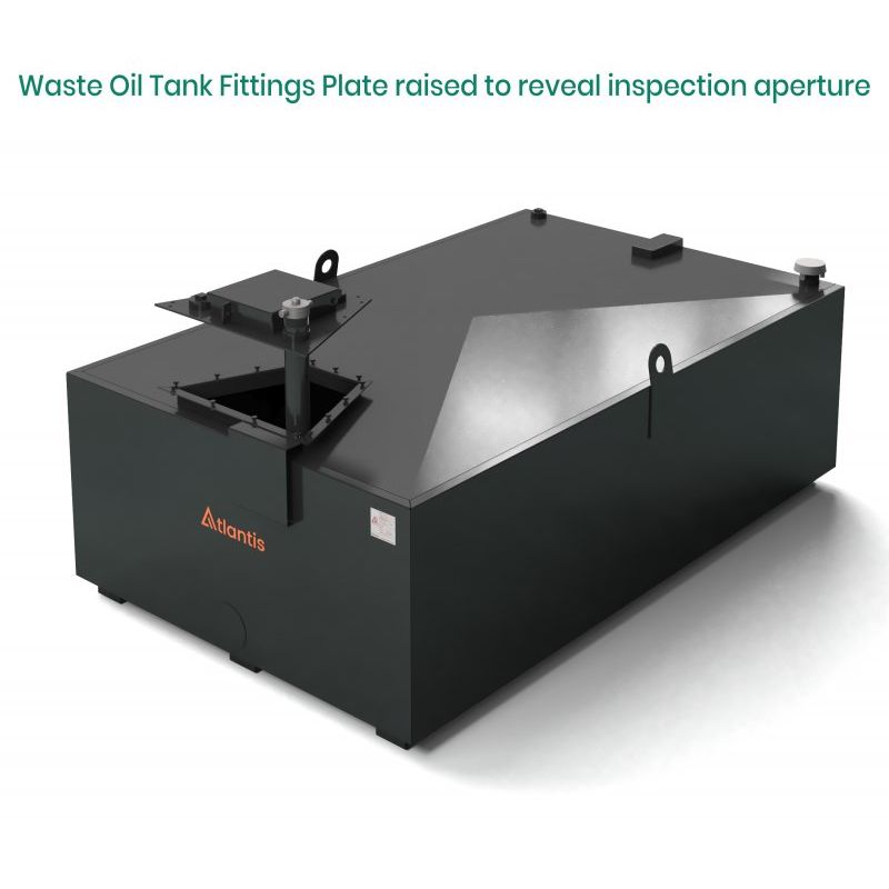 1250 Litre Steel Bunded Imperium® Waste Oil Tank