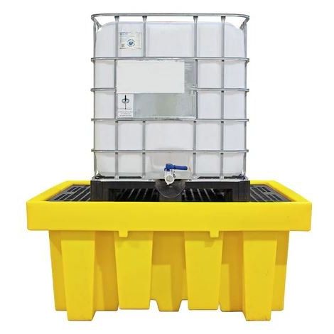 Single IBC Spill Pallet with Removable Grid -BB1