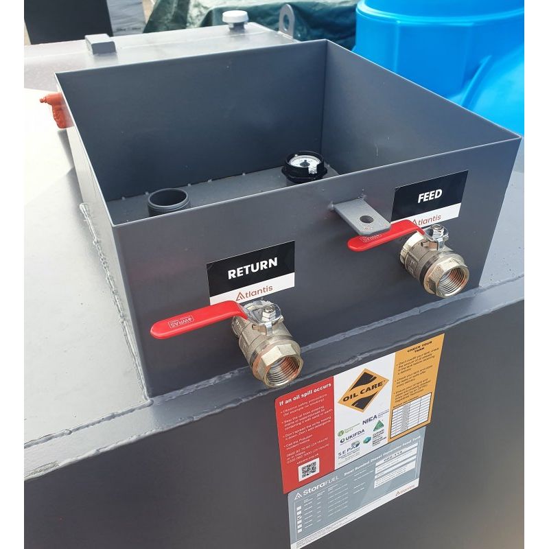 Atlantis StoraFuel 2000 Litre Steel Bunded Diesel Generator Tank