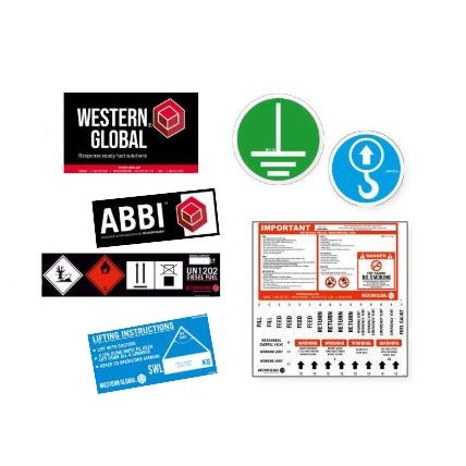 Western Global Abbi Service Pack: Stickers