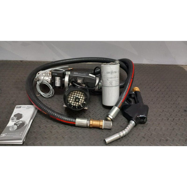 Piusi Panther 72 Diesel Transfer Pump kit 230v with Pulse Outlet & Hose Tails