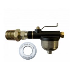 Black Premium Heating Oil Tank Filter with Isolation Valve Black Premium Heating Oil Tank Filter with Isolation Valve