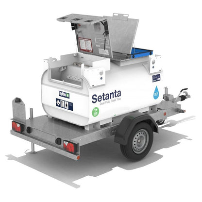 Dymac Setanta Dual Fluid - 650/220L Road-Tow lid open