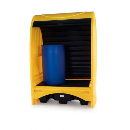 2 Drum Hardcover Spill Pallet with drum