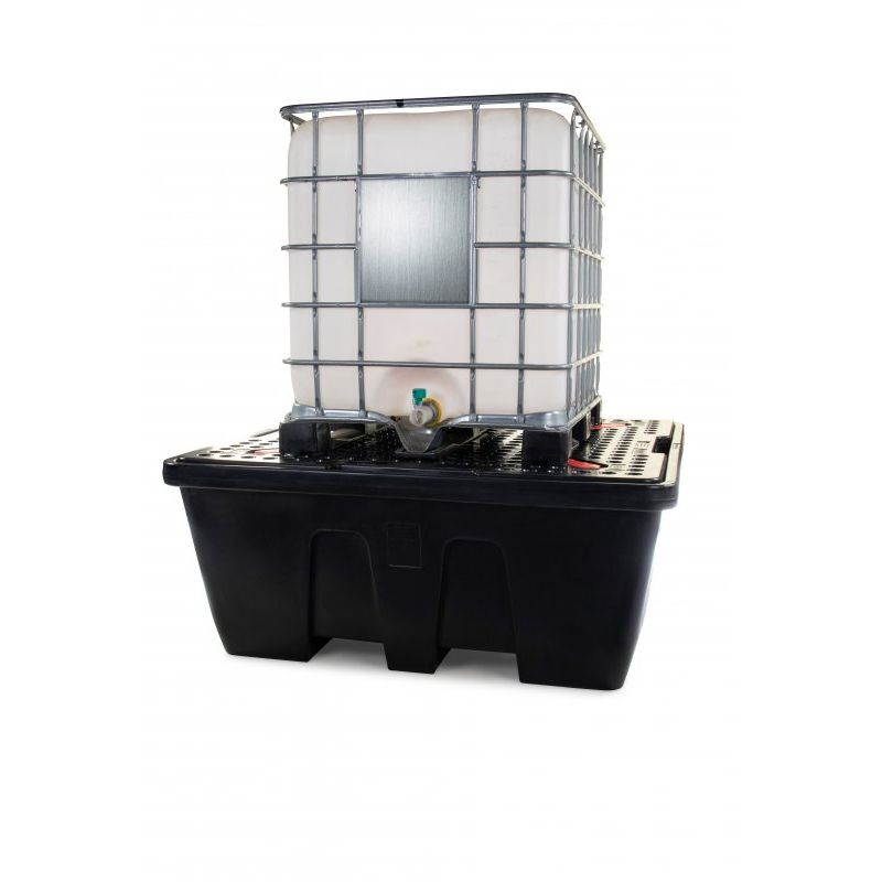 Black Single IBC Nestable Spill Pallet