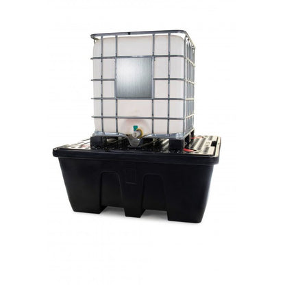 Black Single IBC Nestable Spill Pallet