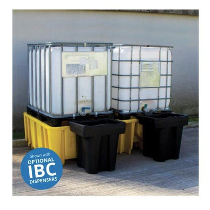 Double IBC Spill Pallet without Platform with optional dispensers