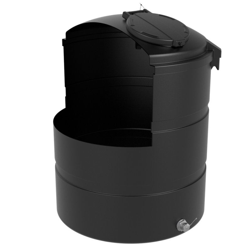 TD1600 1600 Litre Non-Potable Round Water Tank Cut Away