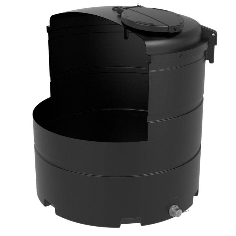 TD2000 2000 Litre Non-Potable Round Water Tank Cut Away