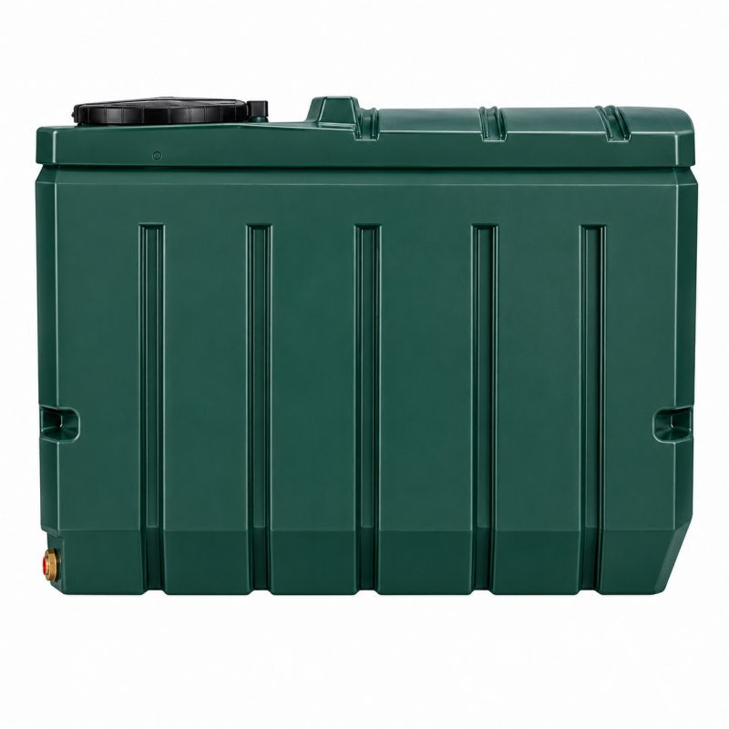 1000 Litre Slimline Bunded Oil Tank Side view