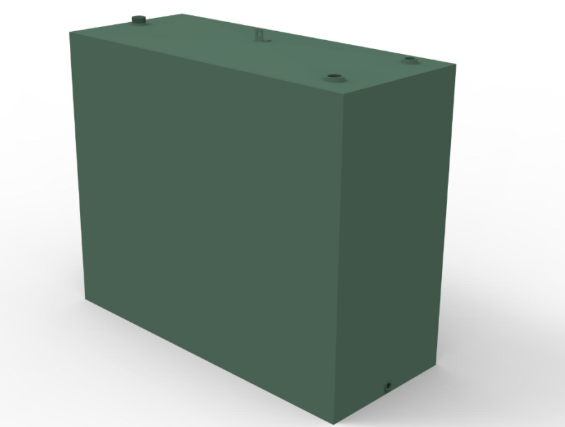 1240 Litre Single Skin Steel Oil Tank