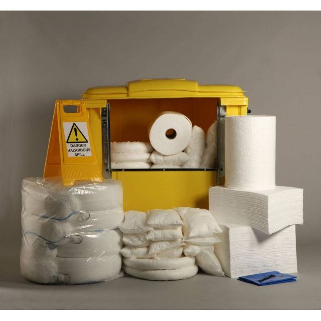 1000 Litre Wheeled Bin Oil Spill Kit