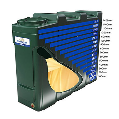 1400 Litre Slimline Bunded Oil Tank - Titan ESSL1400B
