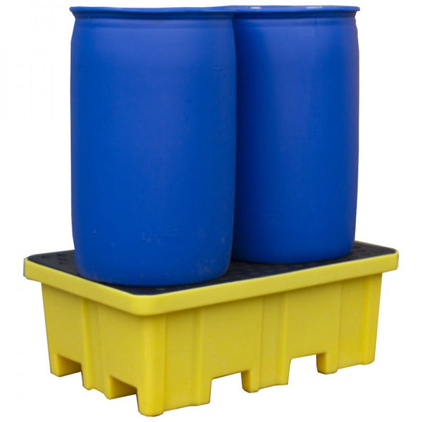 2 Drum Spill Pallet With 4-Way Fork Lift Entry - BP2FW