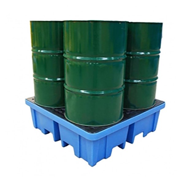4 Drum Spill Pallet With 4-Way Forklift Entry - BP4FW