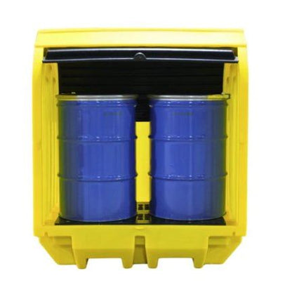 Hard Cover 2 Drum Spill Pallet - BP2HC
