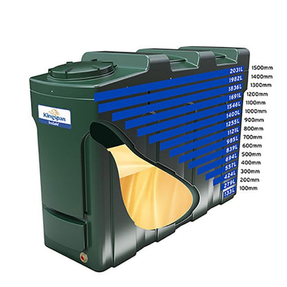 2000 Litre Slimline Bunded Oil Tank - Titan ESSL2000