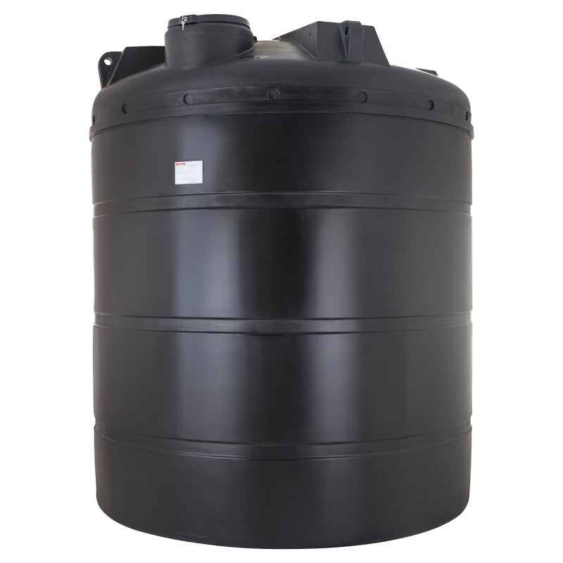 12,000 Litre Non-Potable Water Tank With Optional Outlet - V12000BLKWT