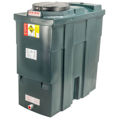 650 Litre Slimline Bunded Oil Tank - Deso SL650BT