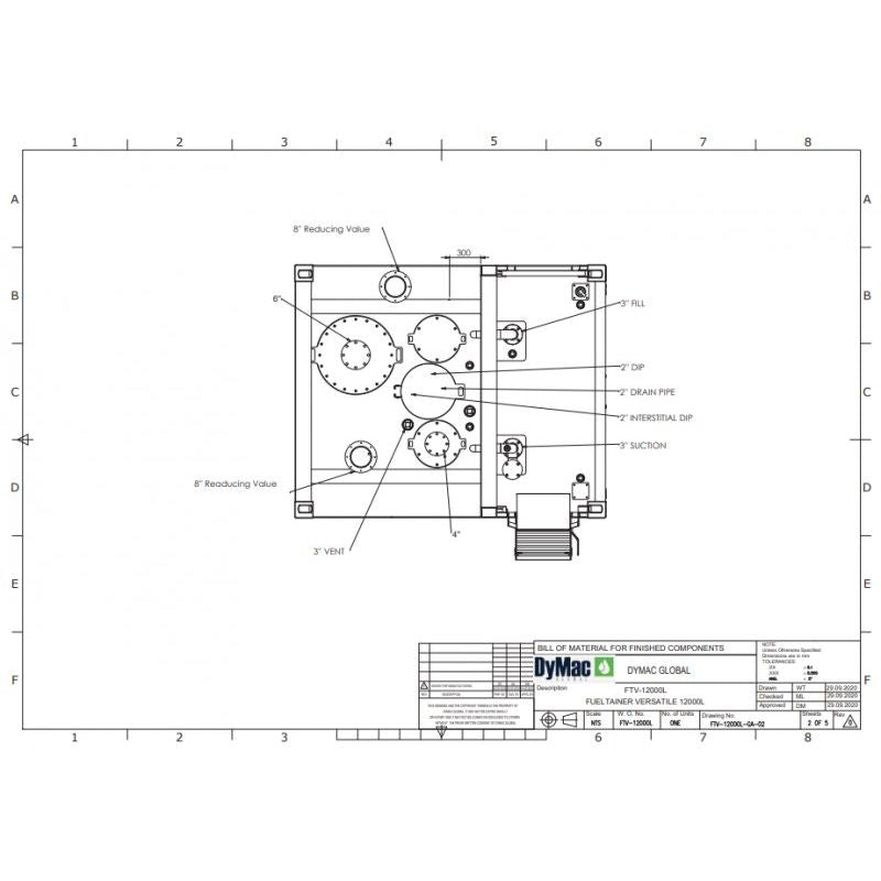 Dymac FuelTainer Versatile 12000 Litre Steel Bunded Diesel Tank