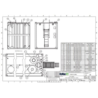 Dymac FuelTainer Versatile 75000 Litre Steel Bunded Diesel Tank