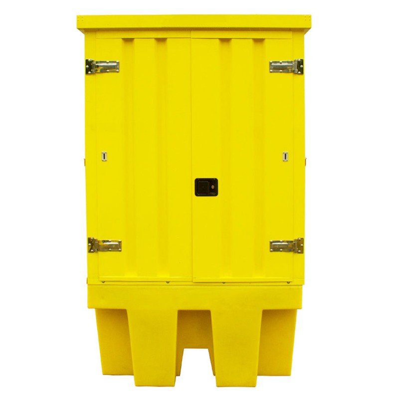 Steel Covered IBC Bund Pallet with 1100 Litre Bund - BB1HCS