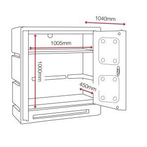 Armorgard Chemcube Cabinet - CCC3 - Dimensions