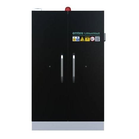 90 Minute 2 Door Lithium-ION Battery Cabinet With Charging & Firepro Suppression & Alarm