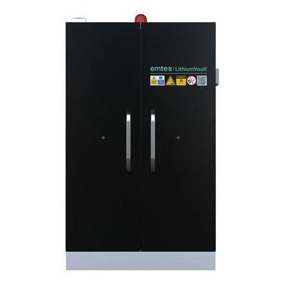 90 Minute 2 Door Lithium-ION Battery Cabinet With Charging & Firepro Suppression & Alarm