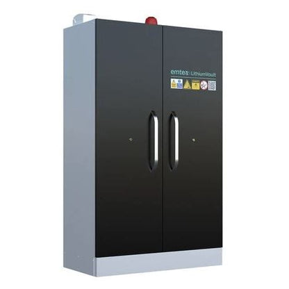 90 Minute 2 Door Lithium-ION Battery Cabinet With Charging & Firepro Suppression & Alarm