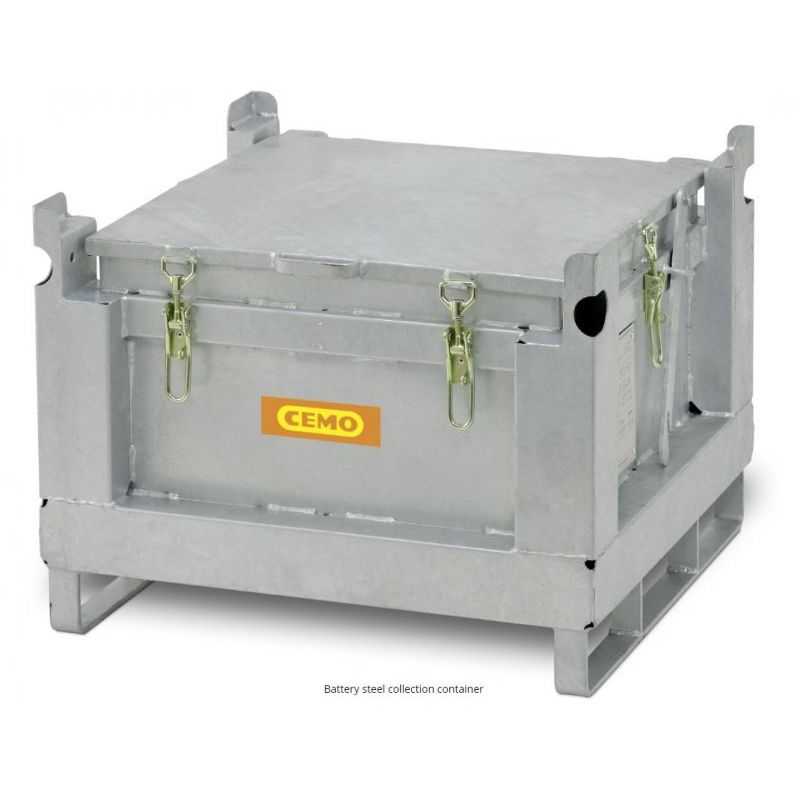 Steel Battery Collection Container - 11201