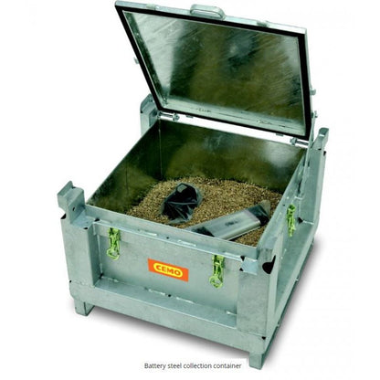 Steel Battery Collection Container - 11201