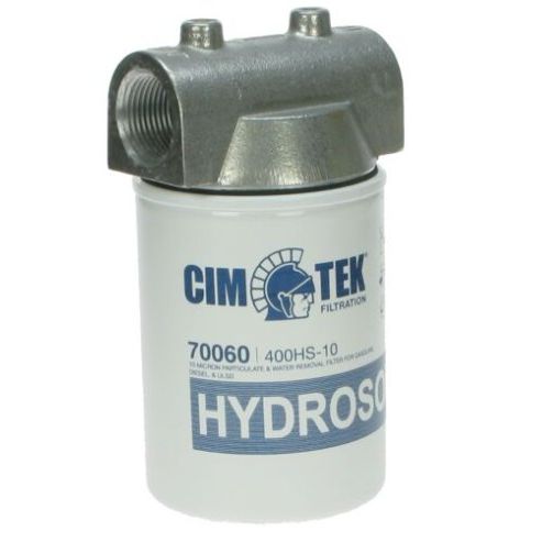 Cim-Tek Compact Water & Particulate Fuel Filter & Head 80lpm 10 Micron