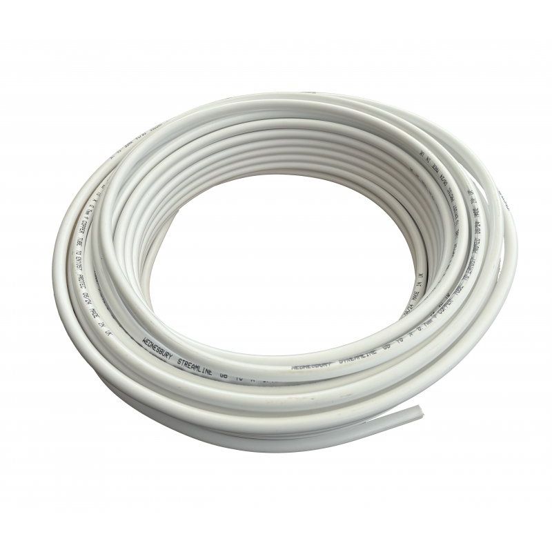 UPVC Coated Oil Line - 10mm Copper Pipe Work 50 Metre Coil