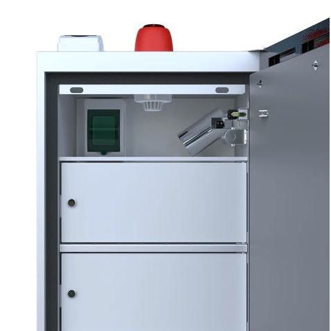 1 Door LithiumVault FirePro Single~Phase Locker Cabinet With Control Panel & Charging - CH-L1F2PG16C