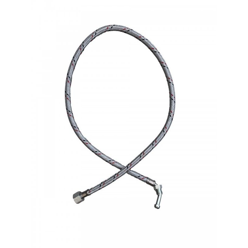 Flexible Oil Line Hose Braided 1/4' M 90 x 3/8'