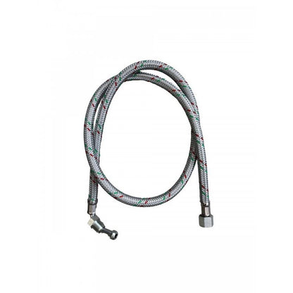 Flexible Oil Line Hose Braided 1/4' M 90 x 1/4'
