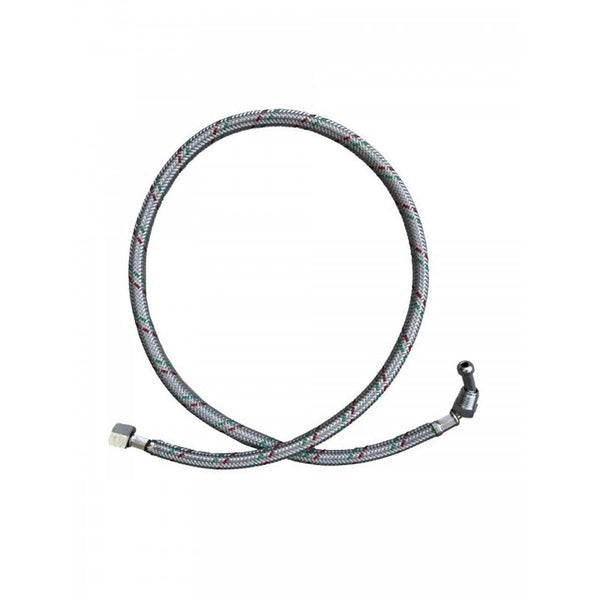 Flexible Oil Line Hose Braided 1/4' M 90 x 1/4'