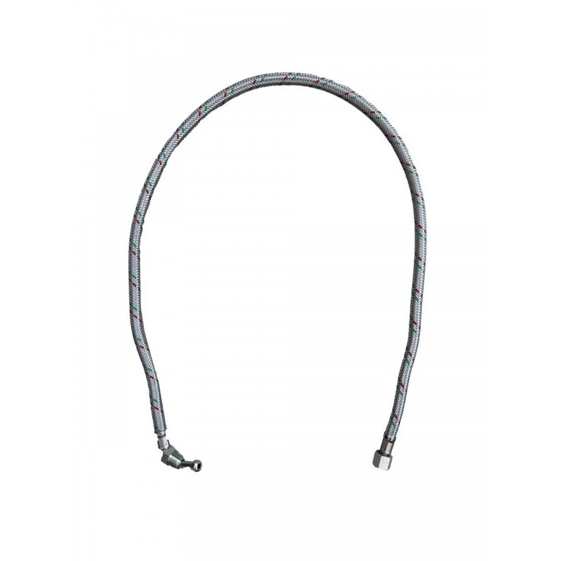 Flexible Oil Line Hose Braided 1/4' M 90 x 1/4'