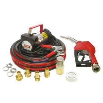 Hytek Battery Portable Diesel & HVO Pump Kit With Automatic Shut Off Nozzle â€“ 12V