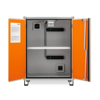 Battery charging cabinet Basic 8/10 with stacking feet, 3-phase – lockEX - 11900