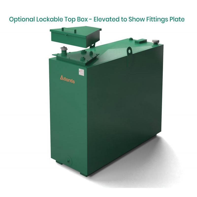 Atlantis 900L Steel Bunded Oil Tank with Imperium® Technology