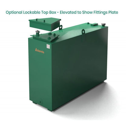 Atlantis 1050L Steel Bunded Oil Tank with ImperiumÂ® Technology