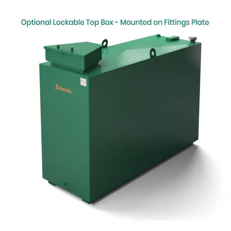 Atlantis 1350L Steel Bunded Oil Tank with ImperiumÂ® Technology
