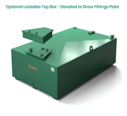 Atlantis 1250L Low Profile Steel Bunded Oil Tank with Imperium® Technology