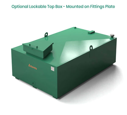 Atlantis 1250L Low Profile Steel Bunded Oil Tank with Imperium® Technology