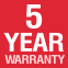5 Year Warranty (Square)