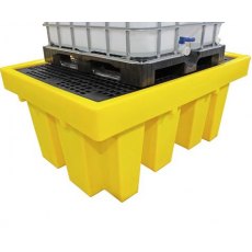 Single IBC Spill Pallet with Removable Grid -BB1