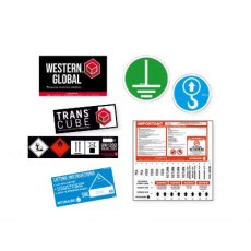 Western Global Transcube Global Service Pack: Stickers
