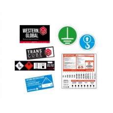 Western Global Transcube Contract Service Pack: Stickers
